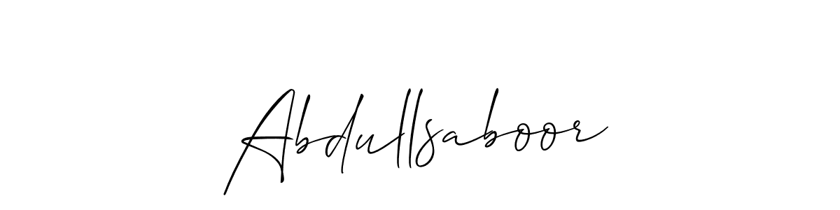 Create a beautiful signature design for name Abdullsaboor. With this signature (Allison_Script) fonts, you can make a handwritten signature for free. Abdullsaboor signature style 2 images and pictures png