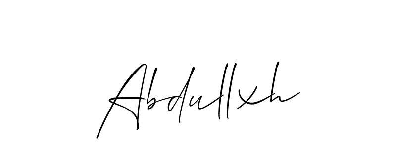 How to make Abdullxh signature? Allison_Script is a professional autograph style. Create handwritten signature for Abdullxh name. Abdullxh signature style 2 images and pictures png