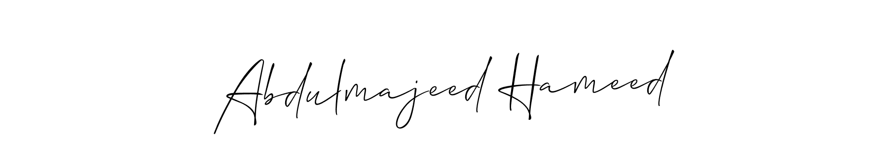 Also we have Abdulmajeed Hameed name is the best signature style. Create professional handwritten signature collection using Allison_Script autograph style. Abdulmajeed Hameed signature style 2 images and pictures png