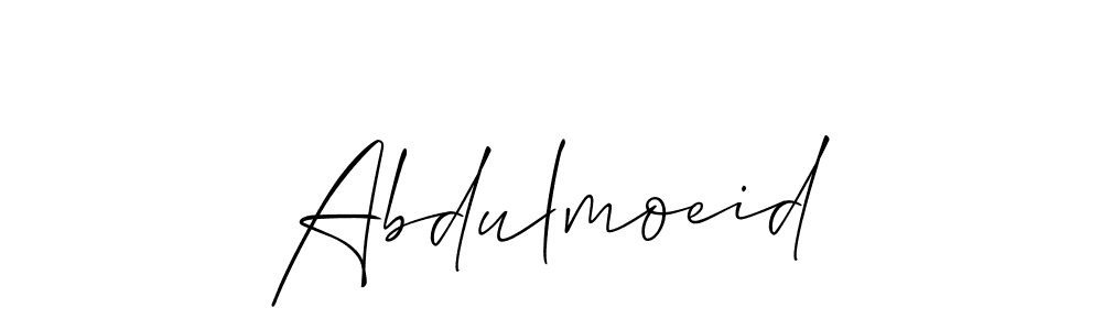 Create a beautiful signature design for name Abdulmoeid. With this signature (Allison_Script) fonts, you can make a handwritten signature for free. Abdulmoeid signature style 2 images and pictures png