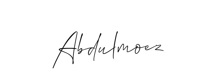 It looks lik you need a new signature style for name Abdulmoez. Design unique handwritten (Allison_Script) signature with our free signature maker in just a few clicks. Abdulmoez signature style 2 images and pictures png