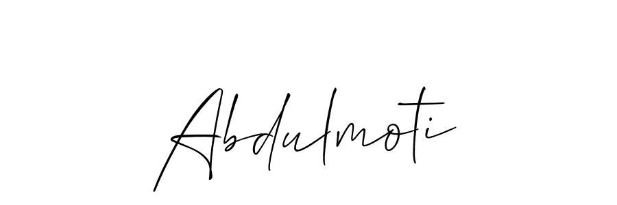 Also we have Abdulmoti name is the best signature style. Create professional handwritten signature collection using Allison_Script autograph style. Abdulmoti signature style 2 images and pictures png