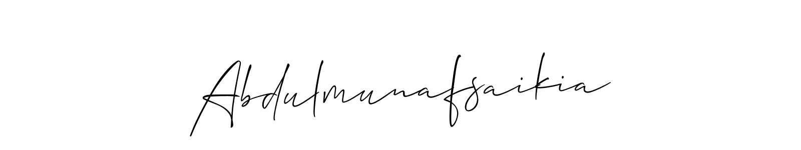 The best way (Allison_Script) to make a short signature is to pick only two or three words in your name. The name Abdulmunafsaikia include a total of six letters. For converting this name. Abdulmunafsaikia signature style 2 images and pictures png