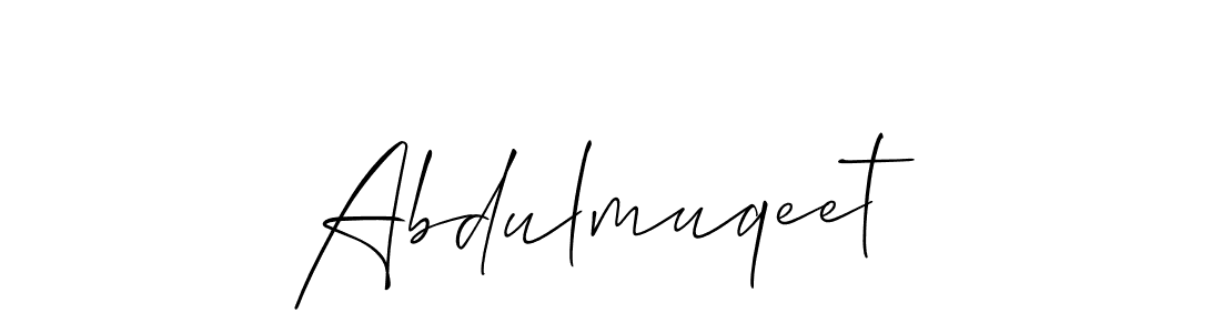 It looks lik you need a new signature style for name Abdulmuqeet. Design unique handwritten (Allison_Script) signature with our free signature maker in just a few clicks. Abdulmuqeet signature style 2 images and pictures png