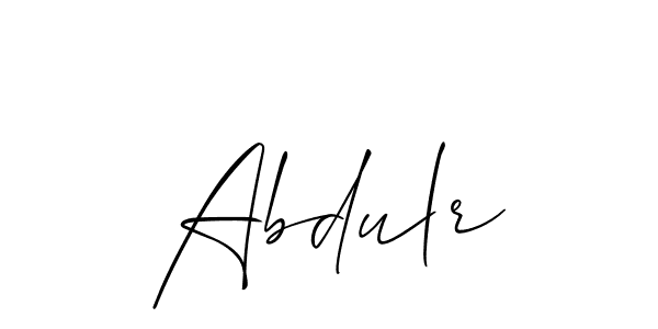 How to make Abdulr signature? Allison_Script is a professional autograph style. Create handwritten signature for Abdulr name. Abdulr signature style 2 images and pictures png