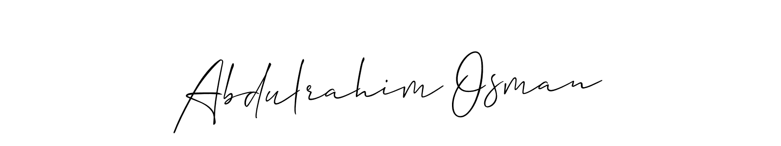 You should practise on your own different ways (Allison_Script) to write your name (Abdulrahim Osman) in signature. don't let someone else do it for you. Abdulrahim Osman signature style 2 images and pictures png