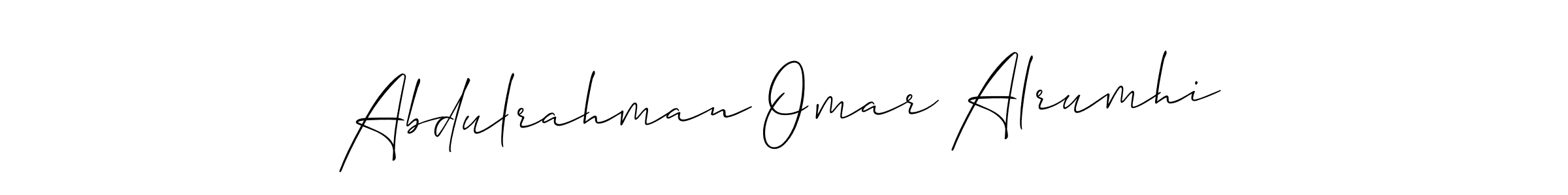 This is the best signature style for the Abdulrahman Omar Alrumhi name. Also you like these signature font (Allison_Script). Mix name signature. Abdulrahman Omar Alrumhi signature style 2 images and pictures png