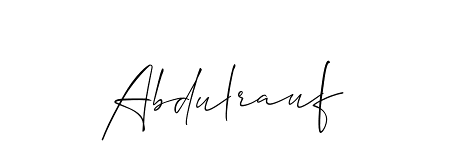 Design your own signature with our free online signature maker. With this signature software, you can create a handwritten (Allison_Script) signature for name Abdulrauf. Abdulrauf signature style 2 images and pictures png