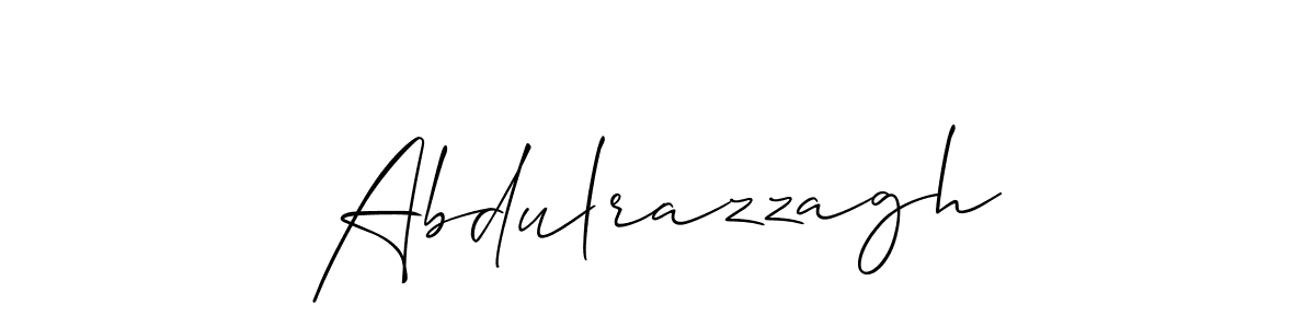 The best way (Allison_Script) to make a short signature is to pick only two or three words in your name. The name Abdulrazzagh include a total of six letters. For converting this name. Abdulrazzagh signature style 2 images and pictures png