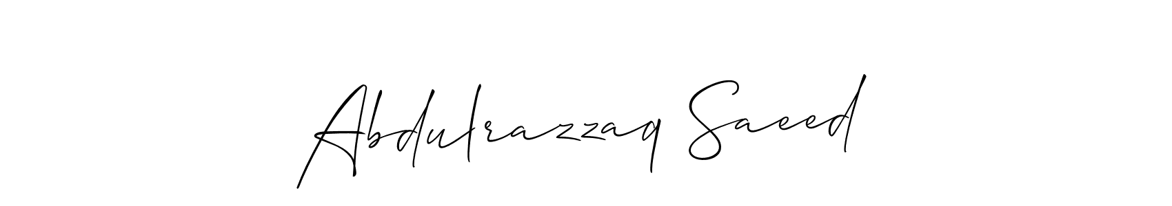 Make a beautiful signature design for name Abdulrazzaq Saeed. Use this online signature maker to create a handwritten signature for free. Abdulrazzaq Saeed signature style 2 images and pictures png