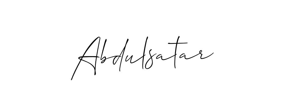 Abdulsatar stylish signature style. Best Handwritten Sign (Allison_Script) for my name. Handwritten Signature Collection Ideas for my name Abdulsatar. Abdulsatar signature style 2 images and pictures png