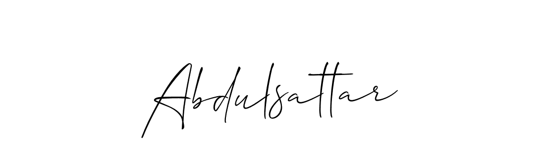 Also we have Abdulsattar name is the best signature style. Create professional handwritten signature collection using Allison_Script autograph style. Abdulsattar signature style 2 images and pictures png