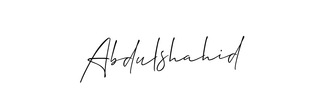 The best way (Allison_Script) to make a short signature is to pick only two or three words in your name. The name Abdulshahid include a total of six letters. For converting this name. Abdulshahid signature style 2 images and pictures png