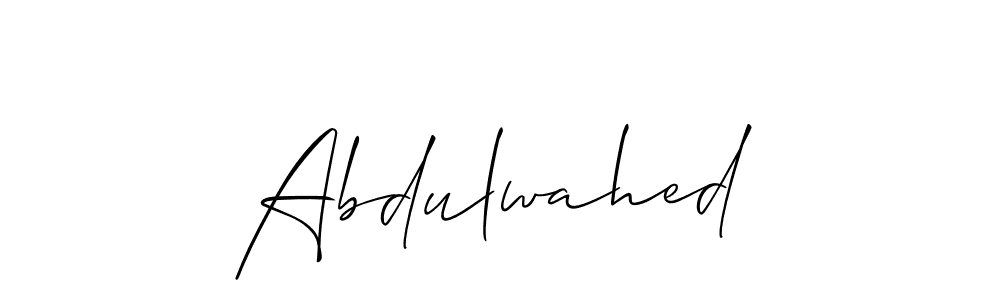 Once you've used our free online signature maker to create your best signature Allison_Script style, it's time to enjoy all of the benefits that Abdulwahed name signing documents. Abdulwahed signature style 2 images and pictures png