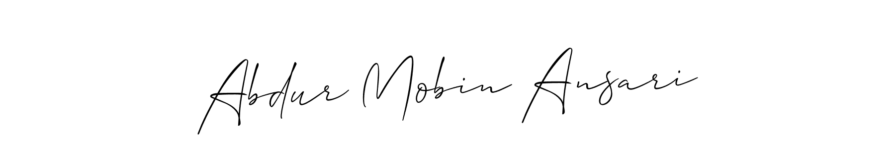 Best and Professional Signature Style for Abdur Mobin Ansari. Allison_Script Best Signature Style Collection. Abdur Mobin Ansari signature style 2 images and pictures png