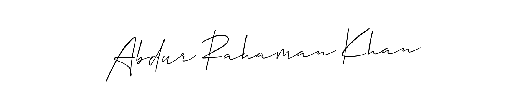 Also You can easily find your signature by using the search form. We will create Abdur Rahaman Khan name handwritten signature images for you free of cost using Allison_Script sign style. Abdur Rahaman Khan signature style 2 images and pictures png