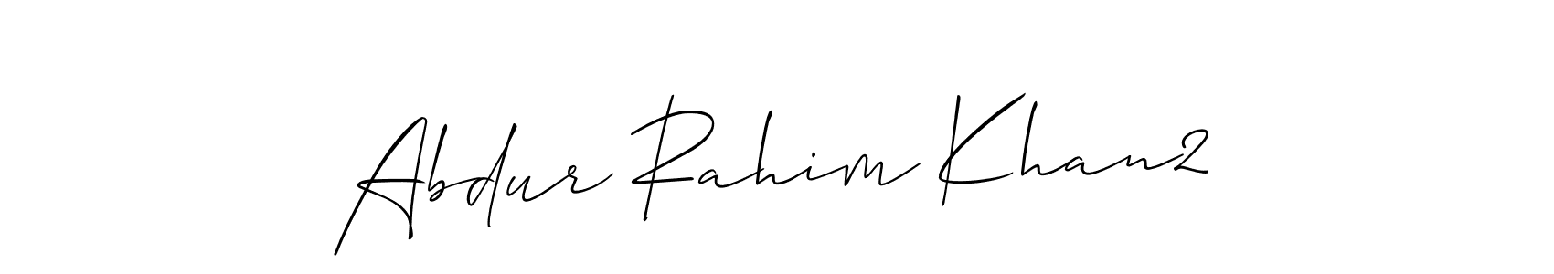 Design your own signature with our free online signature maker. With this signature software, you can create a handwritten (Allison_Script) signature for name Abdur Rahim Khan2. Abdur Rahim Khan2 signature style 2 images and pictures png