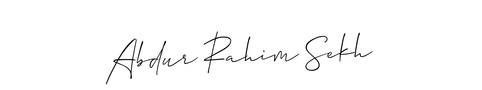Create a beautiful signature design for name Abdur Rahim Sekh. With this signature (Allison_Script) fonts, you can make a handwritten signature for free. Abdur Rahim Sekh signature style 2 images and pictures png