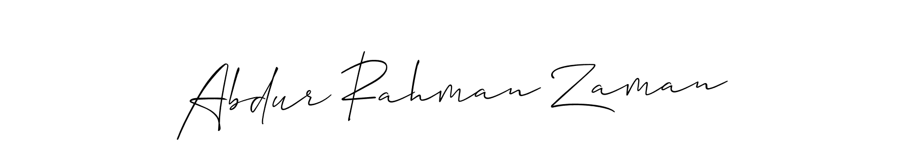 Design your own signature with our free online signature maker. With this signature software, you can create a handwritten (Allison_Script) signature for name Abdur Rahman Zaman. Abdur Rahman Zaman signature style 2 images and pictures png