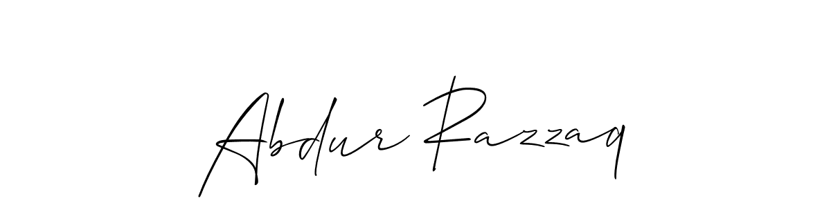 Also You can easily find your signature by using the search form. We will create Abdur Razzaq name handwritten signature images for you free of cost using Allison_Script sign style. Abdur Razzaq signature style 2 images and pictures png