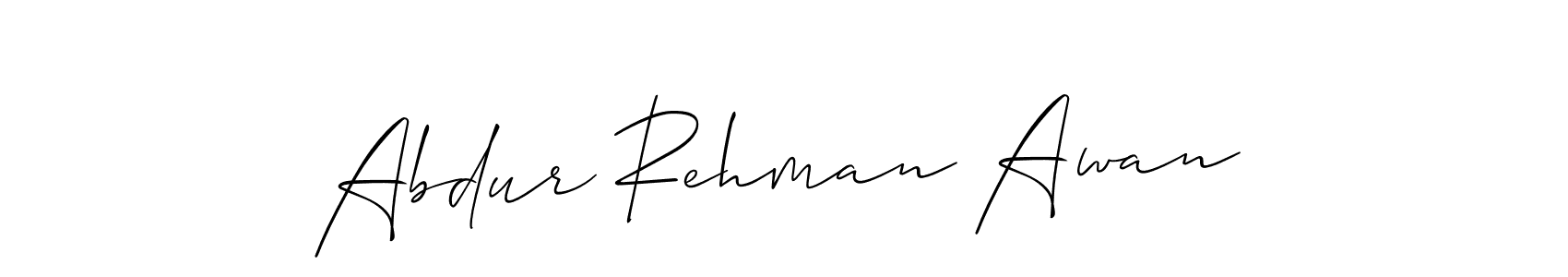 How to Draw Abdur Rehman Awan signature style? Allison_Script is a latest design signature styles for name Abdur Rehman Awan. Abdur Rehman Awan signature style 2 images and pictures png