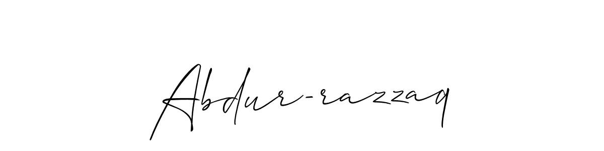 Abdur-razzaq stylish signature style. Best Handwritten Sign (Allison_Script) for my name. Handwritten Signature Collection Ideas for my name Abdur-razzaq. Abdur-razzaq signature style 2 images and pictures png