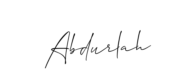 if you are searching for the best signature style for your name Abdurlah. so please give up your signature search. here we have designed multiple signature styles  using Allison_Script. Abdurlah signature style 2 images and pictures png