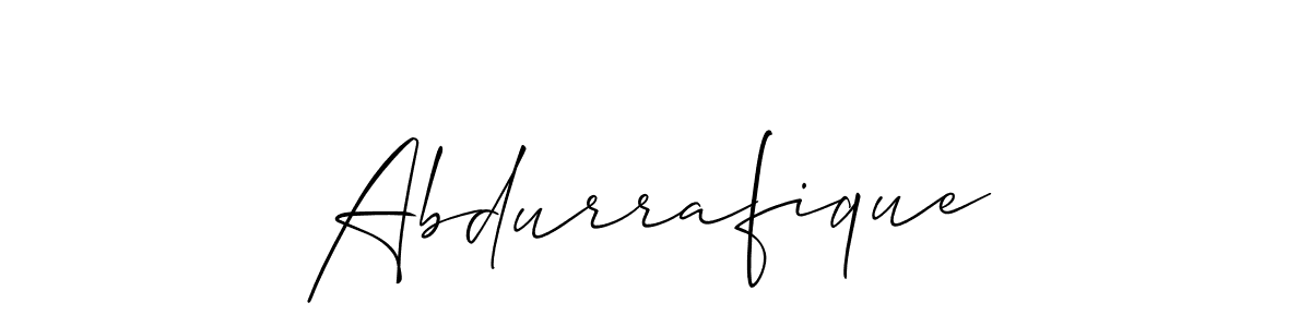 if you are searching for the best signature style for your name Abdurrafique. so please give up your signature search. here we have designed multiple signature styles  using Allison_Script. Abdurrafique signature style 2 images and pictures png