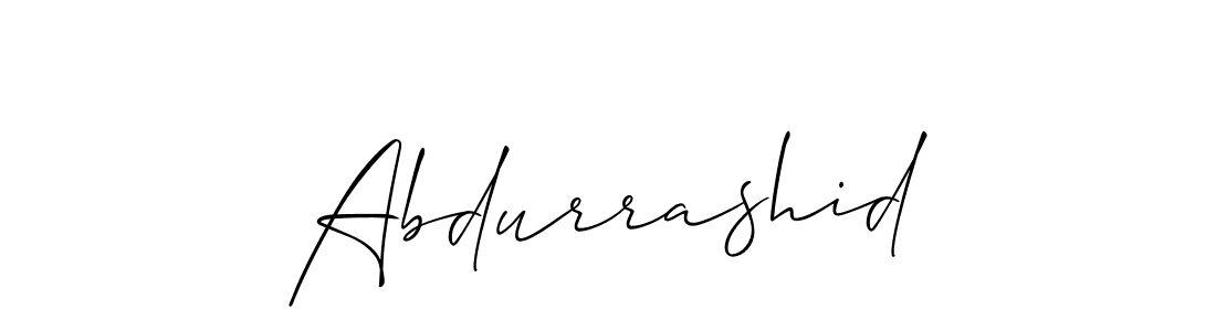 The best way (Allison_Script) to make a short signature is to pick only two or three words in your name. The name Abdurrashid include a total of six letters. For converting this name. Abdurrashid signature style 2 images and pictures png