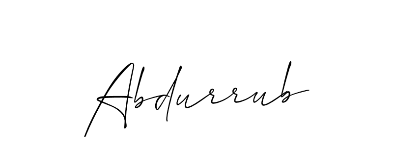 Make a beautiful signature design for name Abdurrub. Use this online signature maker to create a handwritten signature for free. Abdurrub signature style 2 images and pictures png