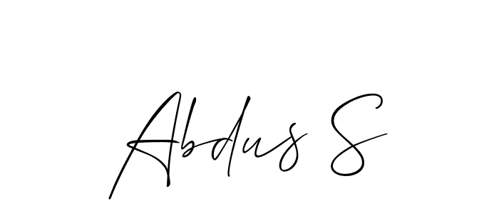 Make a short Abdus S signature style. Manage your documents anywhere anytime using Allison_Script. Create and add eSignatures, submit forms, share and send files easily. Abdus S signature style 2 images and pictures png
