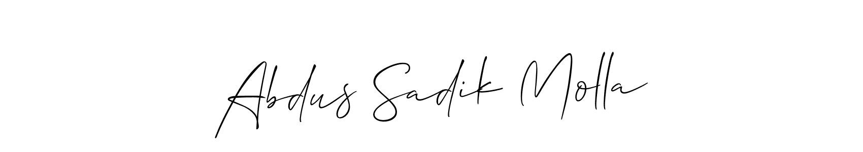 Here are the top 10 professional signature styles for the name Abdus Sadik Molla. These are the best autograph styles you can use for your name. Abdus Sadik Molla signature style 2 images and pictures png