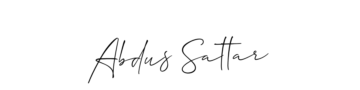 Create a beautiful signature design for name Abdus Sattar. With this signature (Allison_Script) fonts, you can make a handwritten signature for free. Abdus Sattar signature style 2 images and pictures png