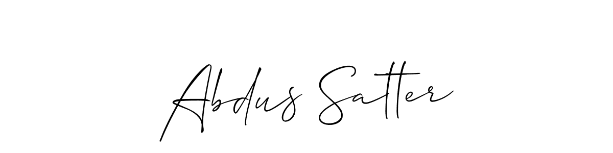 Also You can easily find your signature by using the search form. We will create Abdus Satter name handwritten signature images for you free of cost using Allison_Script sign style. Abdus Satter signature style 2 images and pictures png