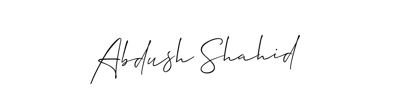 Allison_Script is a professional signature style that is perfect for those who want to add a touch of class to their signature. It is also a great choice for those who want to make their signature more unique. Get Abdush Shahid name to fancy signature for free. Abdush Shahid signature style 2 images and pictures png