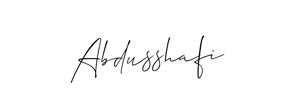 Design your own signature with our free online signature maker. With this signature software, you can create a handwritten (Allison_Script) signature for name Abdusshafi. Abdusshafi signature style 2 images and pictures png