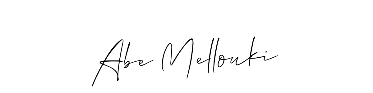 How to make Abe Mellouki signature? Allison_Script is a professional autograph style. Create handwritten signature for Abe Mellouki name. Abe Mellouki signature style 2 images and pictures png