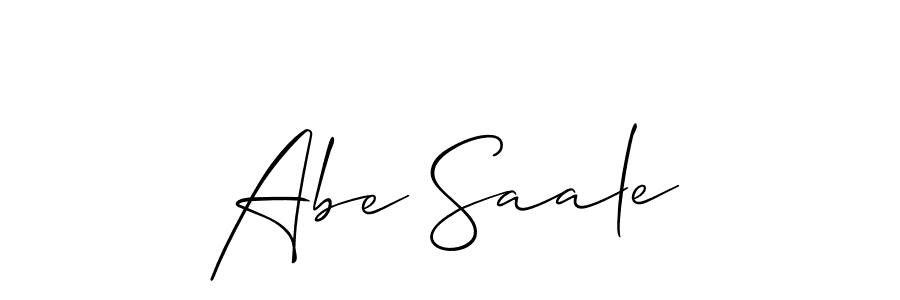 The best way (Allison_Script) to make a short signature is to pick only two or three words in your name. The name Abe Saale include a total of six letters. For converting this name. Abe Saale signature style 2 images and pictures png