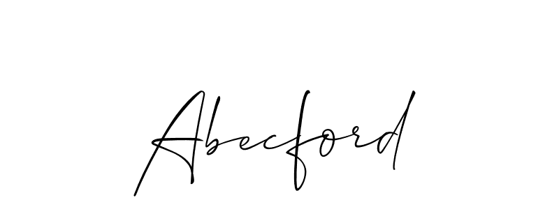 Also You can easily find your signature by using the search form. We will create Abecford name handwritten signature images for you free of cost using Allison_Script sign style. Abecford signature style 2 images and pictures png