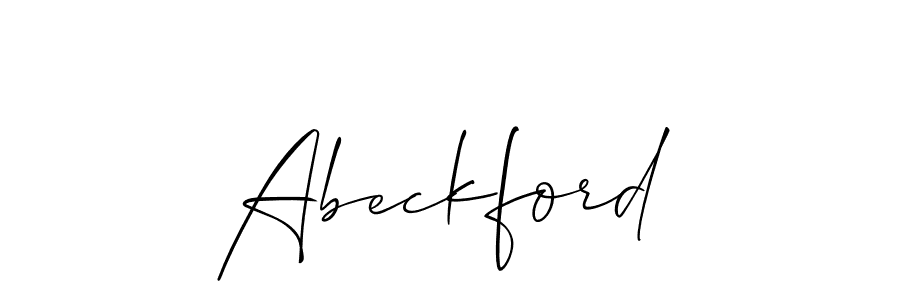 if you are searching for the best signature style for your name Abeckford. so please give up your signature search. here we have designed multiple signature styles  using Allison_Script. Abeckford signature style 2 images and pictures png