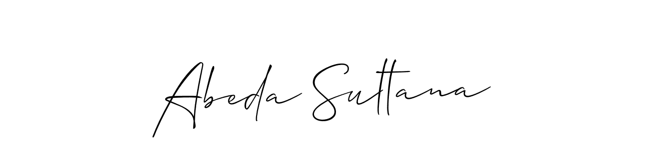 Also we have Abeda Sultana name is the best signature style. Create professional handwritten signature collection using Allison_Script autograph style. Abeda Sultana signature style 2 images and pictures png