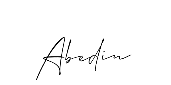 Abedin stylish signature style. Best Handwritten Sign (Allison_Script) for my name. Handwritten Signature Collection Ideas for my name Abedin. Abedin signature style 2 images and pictures png