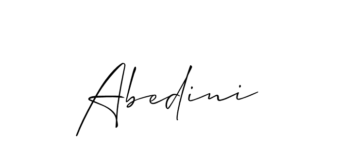 You should practise on your own different ways (Allison_Script) to write your name (Abedini) in signature. don't let someone else do it for you. Abedini signature style 2 images and pictures png