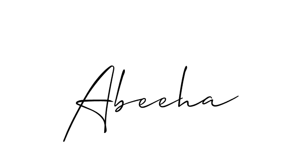 if you are searching for the best signature style for your name Abeeha. so please give up your signature search. here we have designed multiple signature styles  using Allison_Script. Abeeha signature style 2 images and pictures png