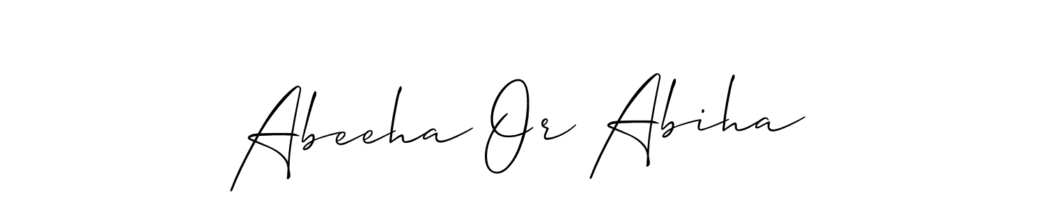 How to Draw Abeeha Or Abiha signature style? Allison_Script is a latest design signature styles for name Abeeha Or Abiha. Abeeha Or Abiha signature style 2 images and pictures png