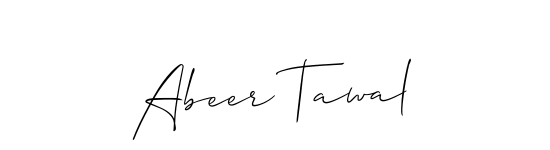 You should practise on your own different ways (Allison_Script) to write your name (Abeer Tawal) in signature. don't let someone else do it for you. Abeer Tawal signature style 2 images and pictures png