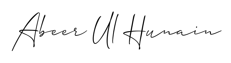 Get inspired by this graceful Allison_Script signature style for name Abeer Ul Hunain. Smooth loops and balanced proportions for everyday use. Abeer Ul Hunain signature style 2 images and pictures png