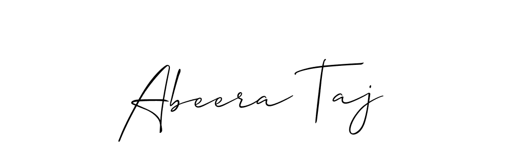 Also we have Abeera Taj name is the best signature style. Create professional handwritten signature collection using Allison_Script autograph style. Abeera Taj signature style 2 images and pictures png