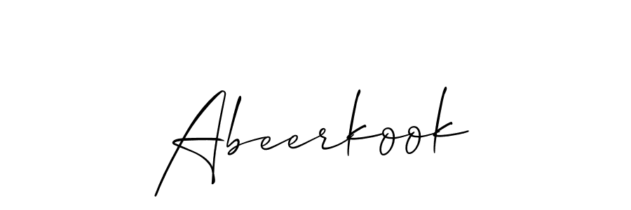 Also You can easily find your signature by using the search form. We will create Abeerkook name handwritten signature images for you free of cost using Allison_Script sign style. Abeerkook signature style 2 images and pictures png