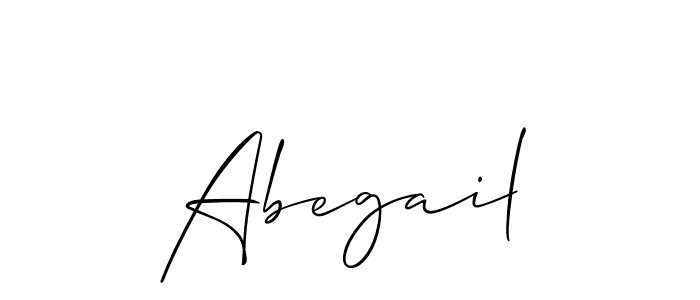 Allison_Script is a professional signature style that is perfect for those who want to add a touch of class to their signature. It is also a great choice for those who want to make their signature more unique. Get Abegail name to fancy signature for free. Abegail signature style 2 images and pictures png